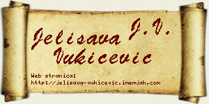 Jelisava Vukičević vizit kartica